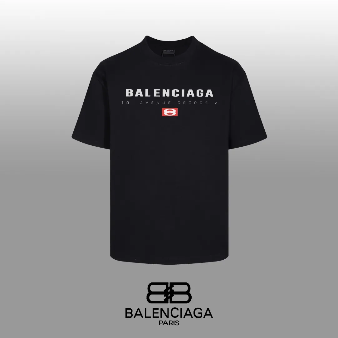 #「 Quality」 《BALENCIAGA 》24SS Classic T Quality - 2 - os 220 -26 280g - 300g 1×1 - Quality ：Black White